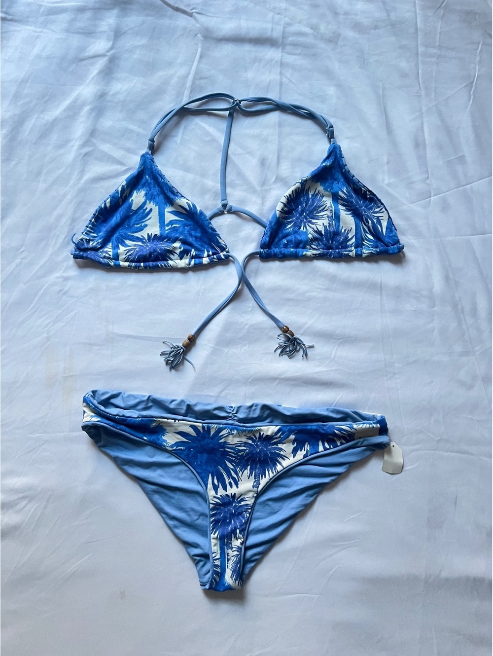 Blue Tropical 2-Piece Bikini Set